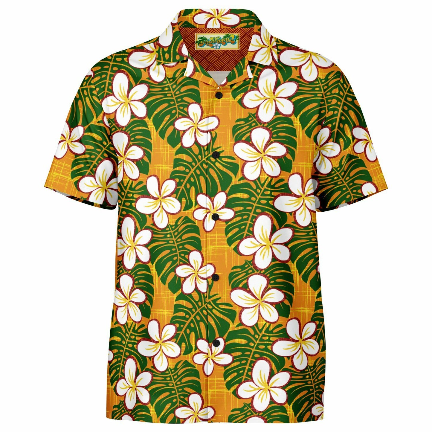 Autumn Aloha Short Sleeve Button-Down Shirt