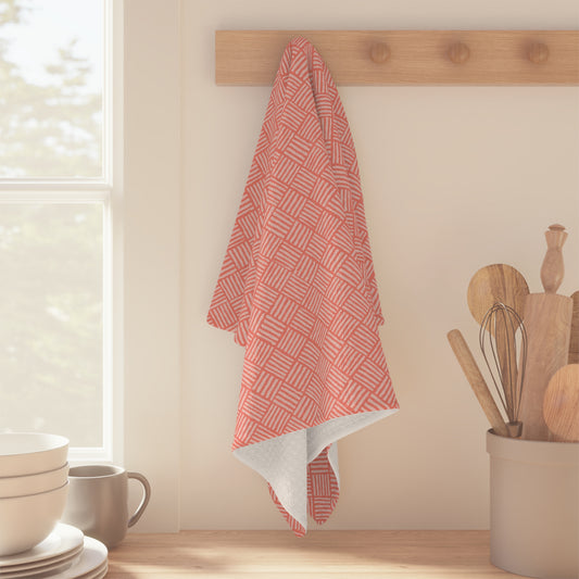 Australian Coral Weave - Soft Tea Towel