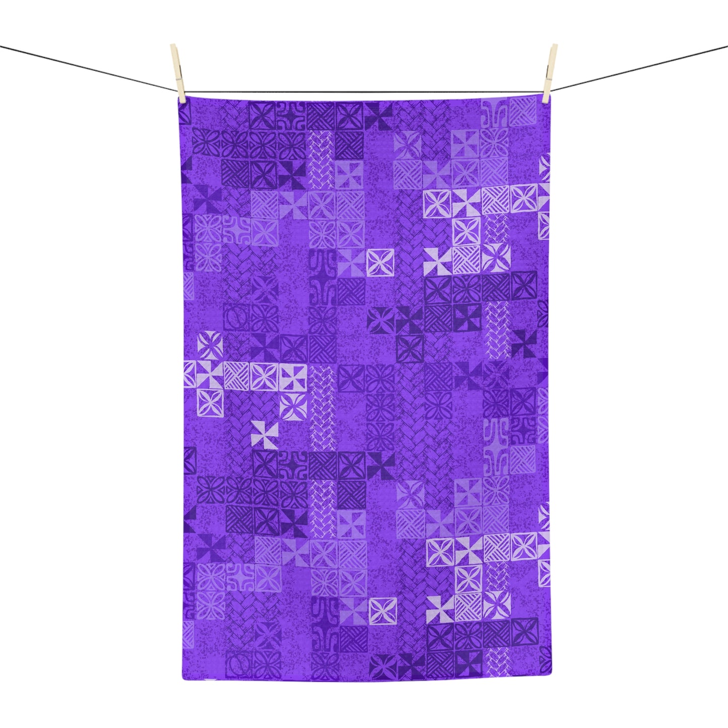 Tapa Tuesday Purple Soft Tea Towel
