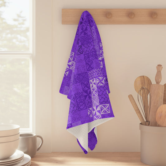 Tapa Tuesday Purple Soft Tea Towel
