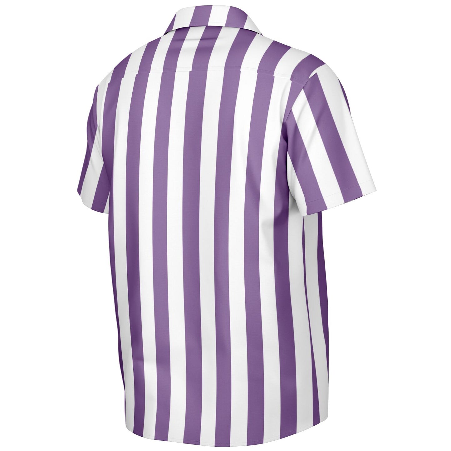 'Beachboy Orchid' Striped Short Sleeve Button-Down Shirt
