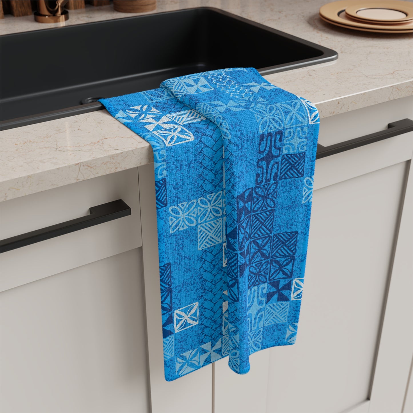 Tapa Tuesday Blue Soft Tea Towel