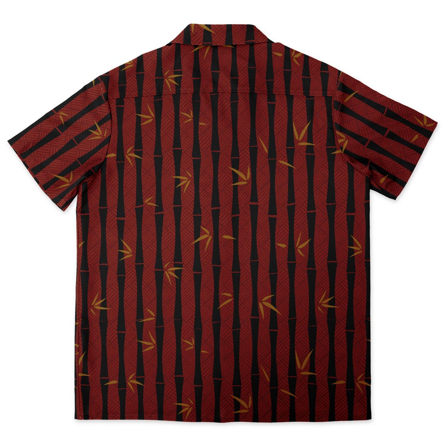 'Bamboo Black' Short Sleeve Button-Down Shirt