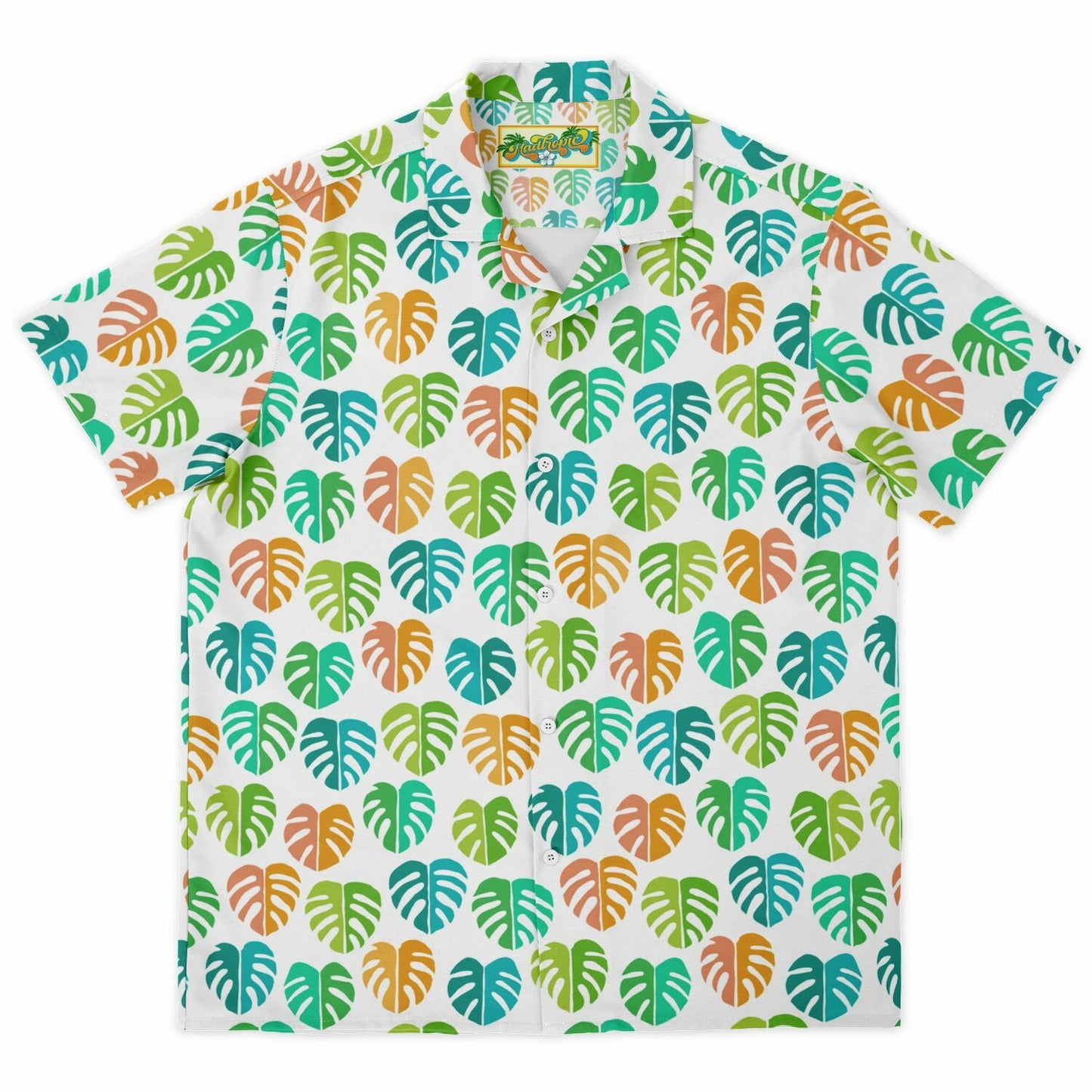 'Delicious Monsters' Short Sleeve Button-Down Shirt