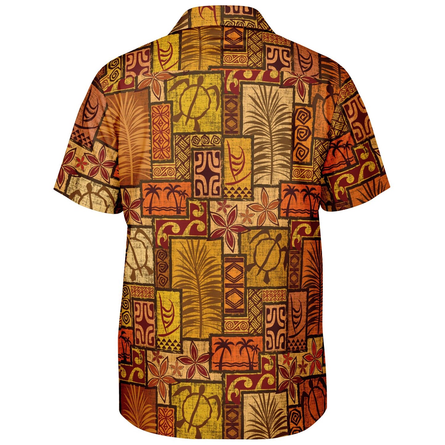 Moku Malihini Pele Sunset Short Sleeve Button-Down Shirt