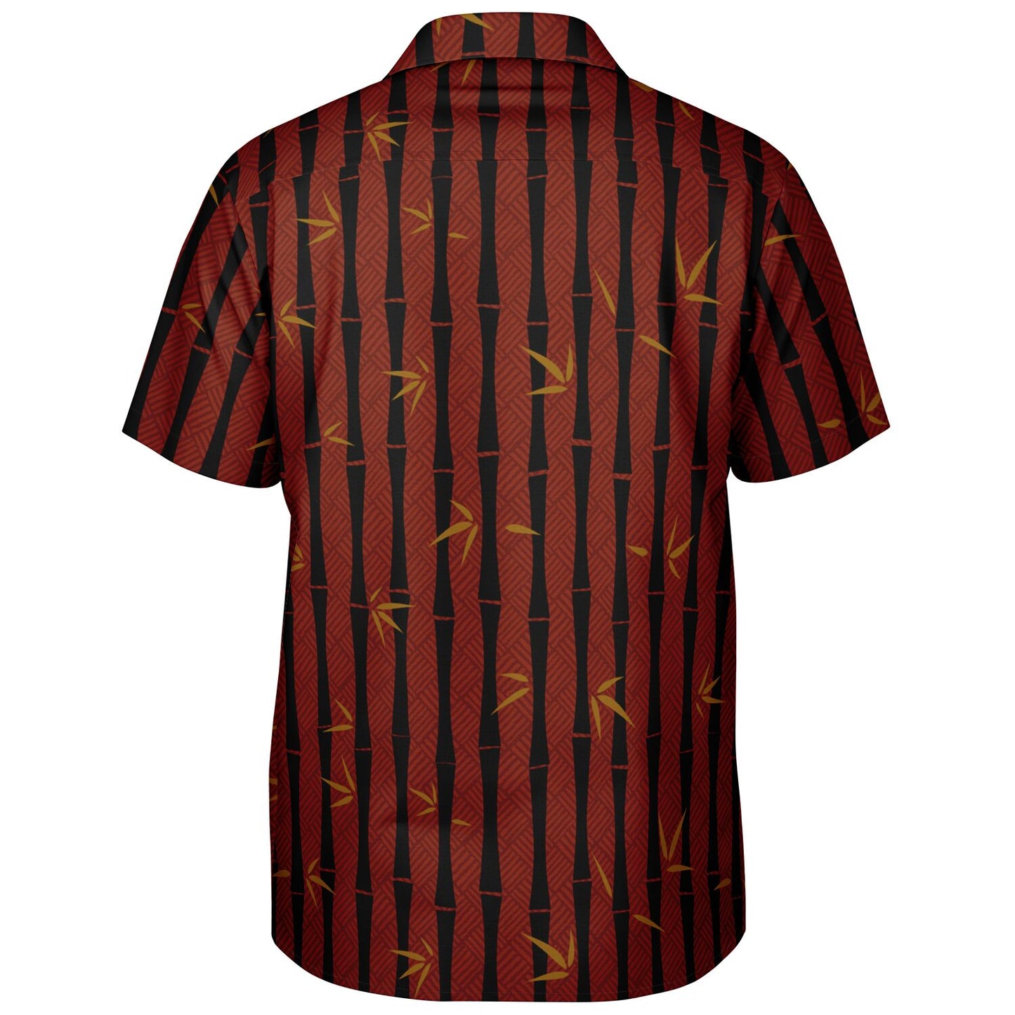 'Bamboo Black' Short Sleeve Button-Down Shirt