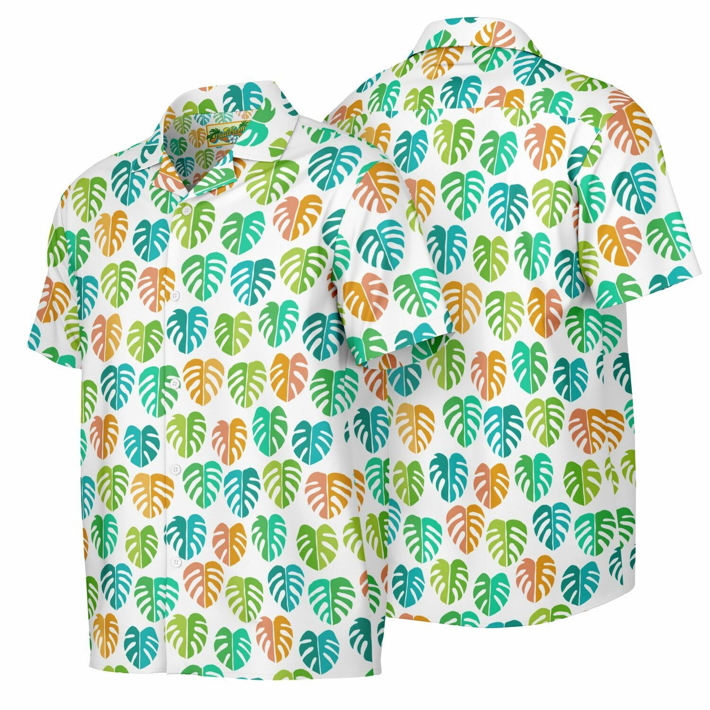 'Delicious Monsters' Short Sleeve Button-Down Shirt