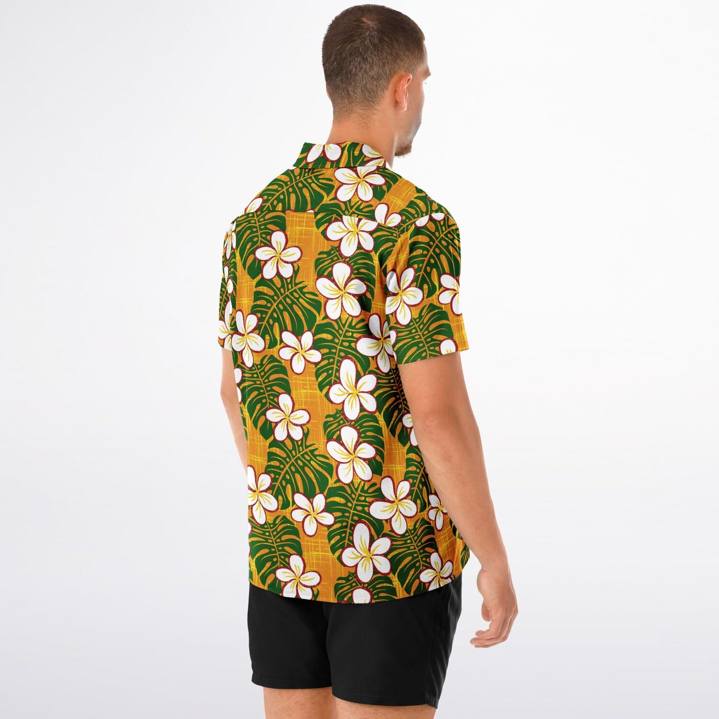 Autumn Aloha Short Sleeve Button-Down Shirt
