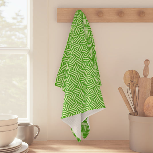 Tropical Green Weave - Soft Tea Towel