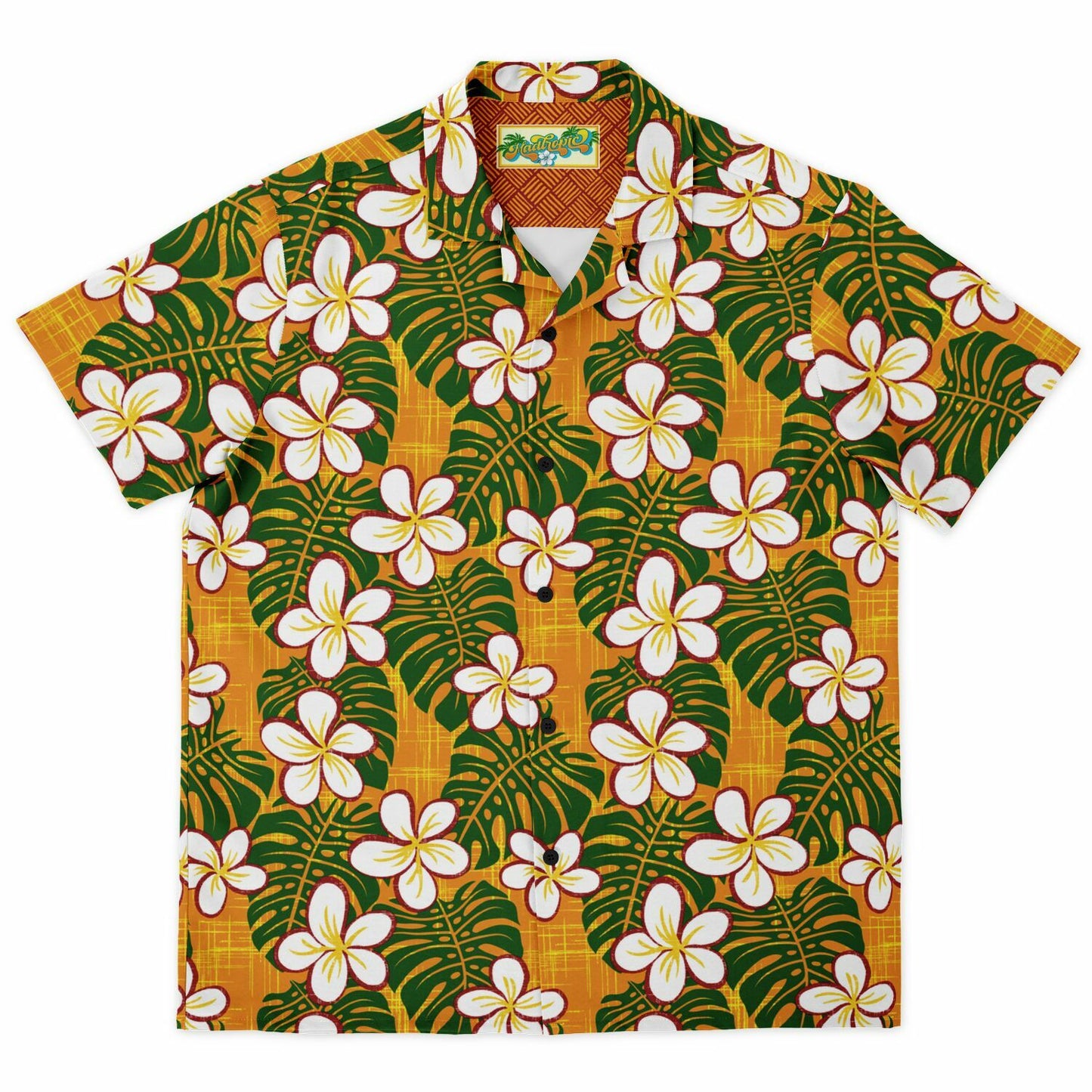 Autumn Aloha Short Sleeve Button-Down Shirt