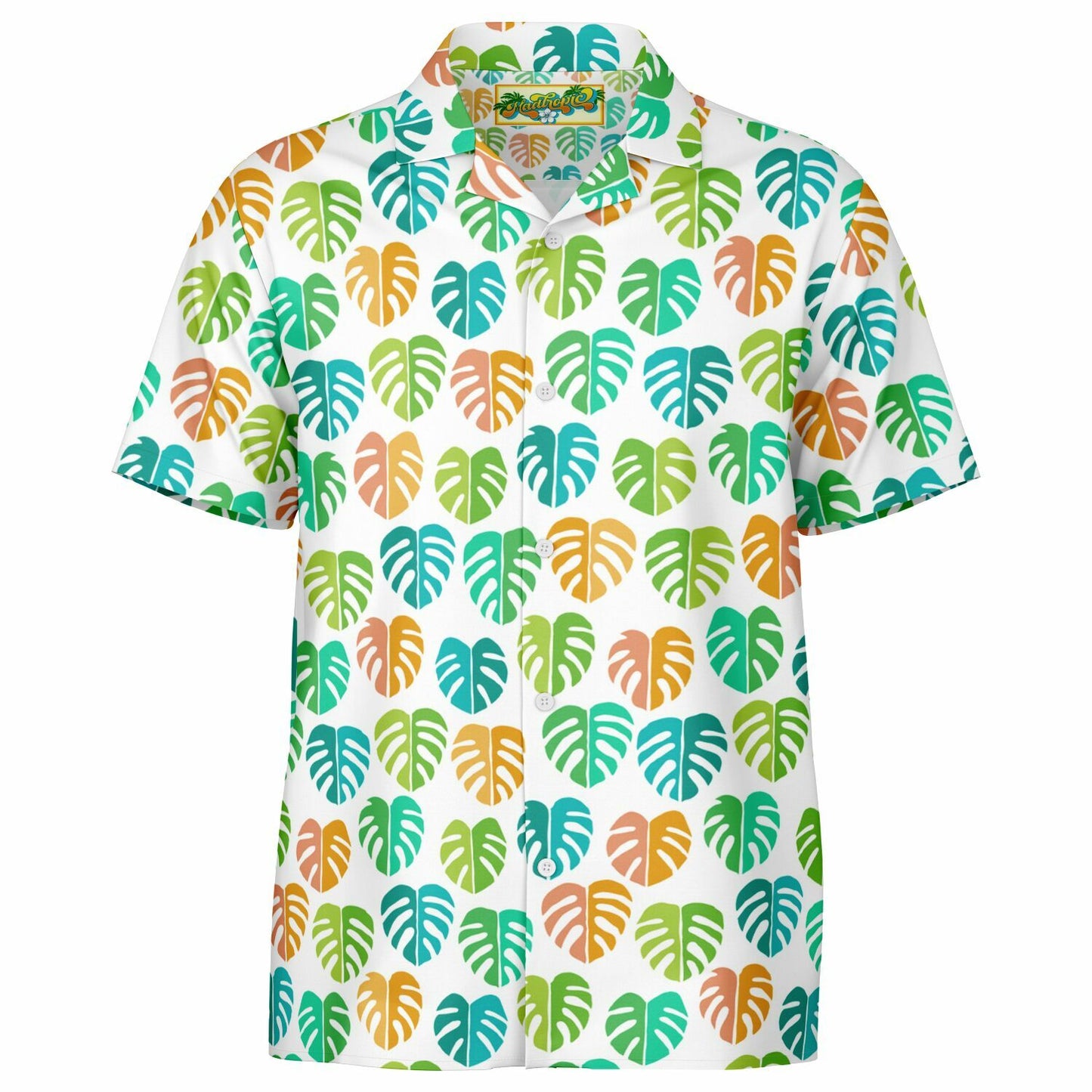 'Delicious Monsters' Short Sleeve Button-Down Shirt