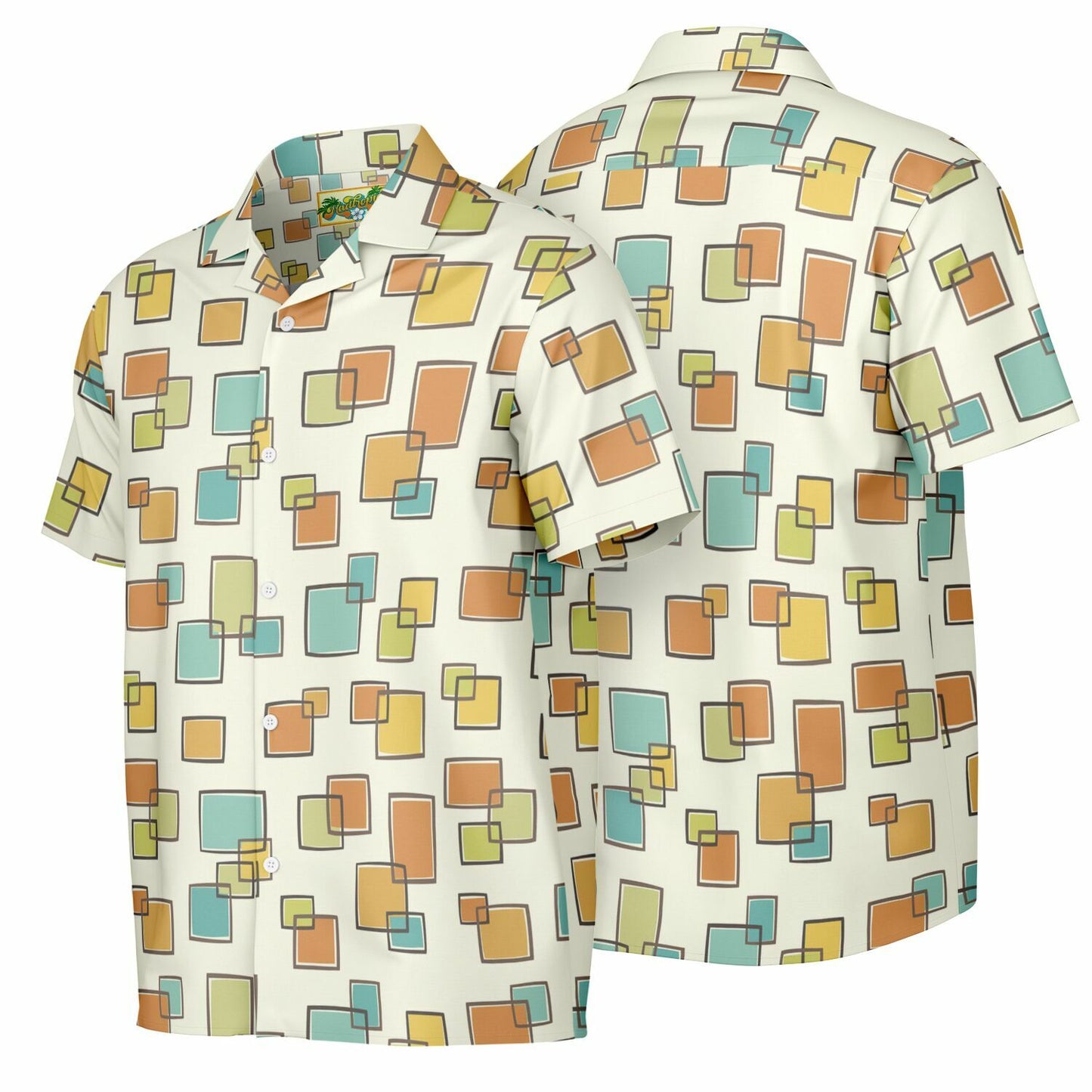 'Real Gone Square' Short Sleeve Button-Down Shirt