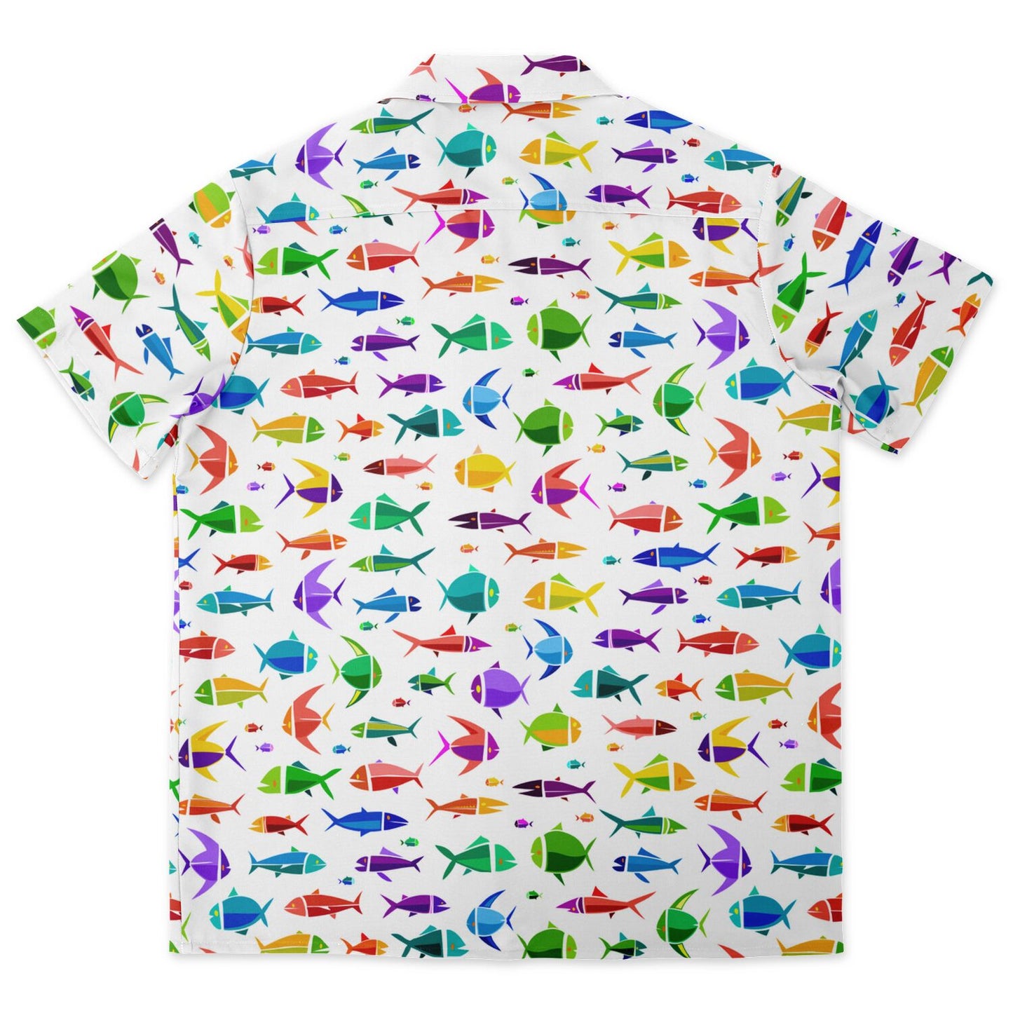 'Fishies' Short Sleeve Button-Down Shirt