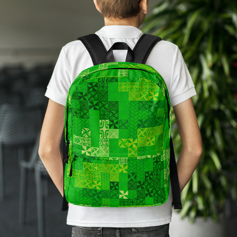 Tapa Tuesday Green Backpack