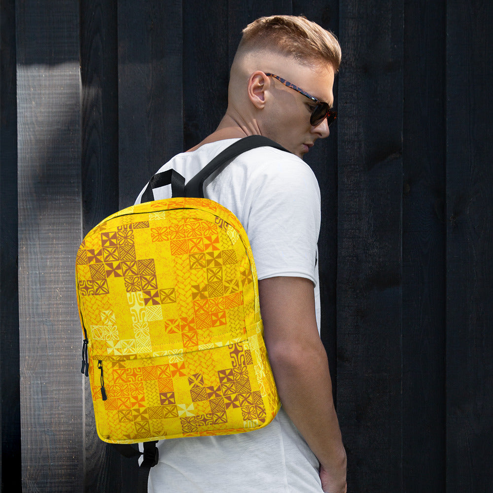 Tapa Tuesday Yellow Backpack