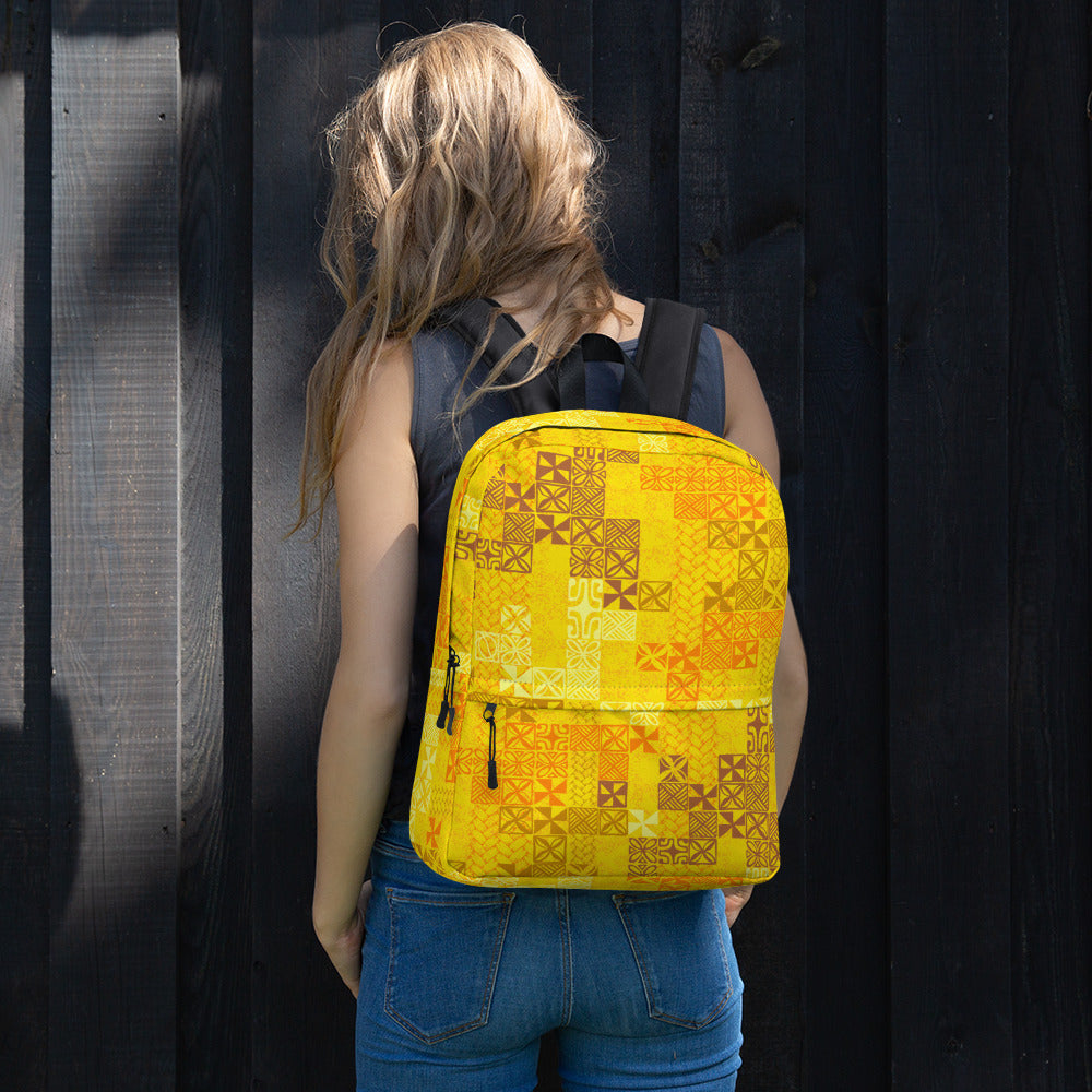 Tapa Tuesday Yellow Backpack