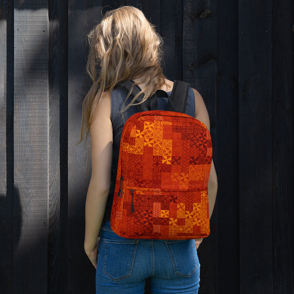 Tapa Tuesday Red Backpack