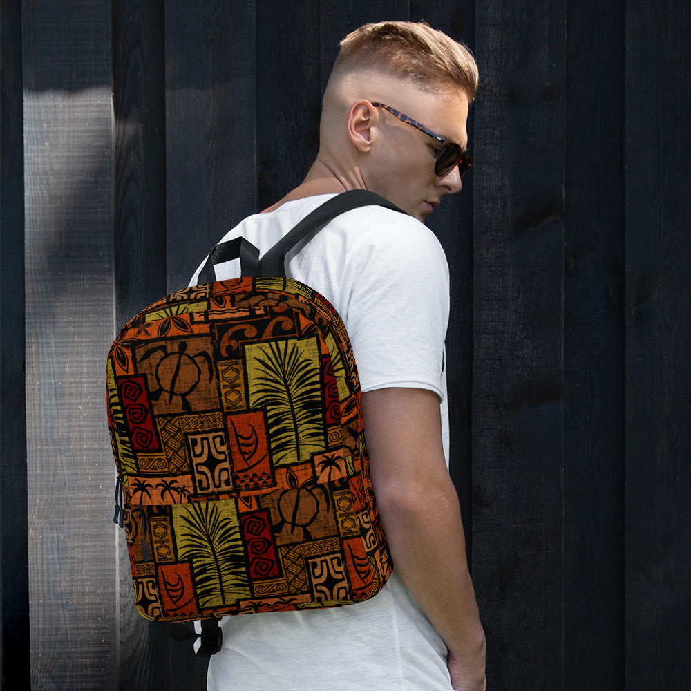Moku Malihini on Black Backpack