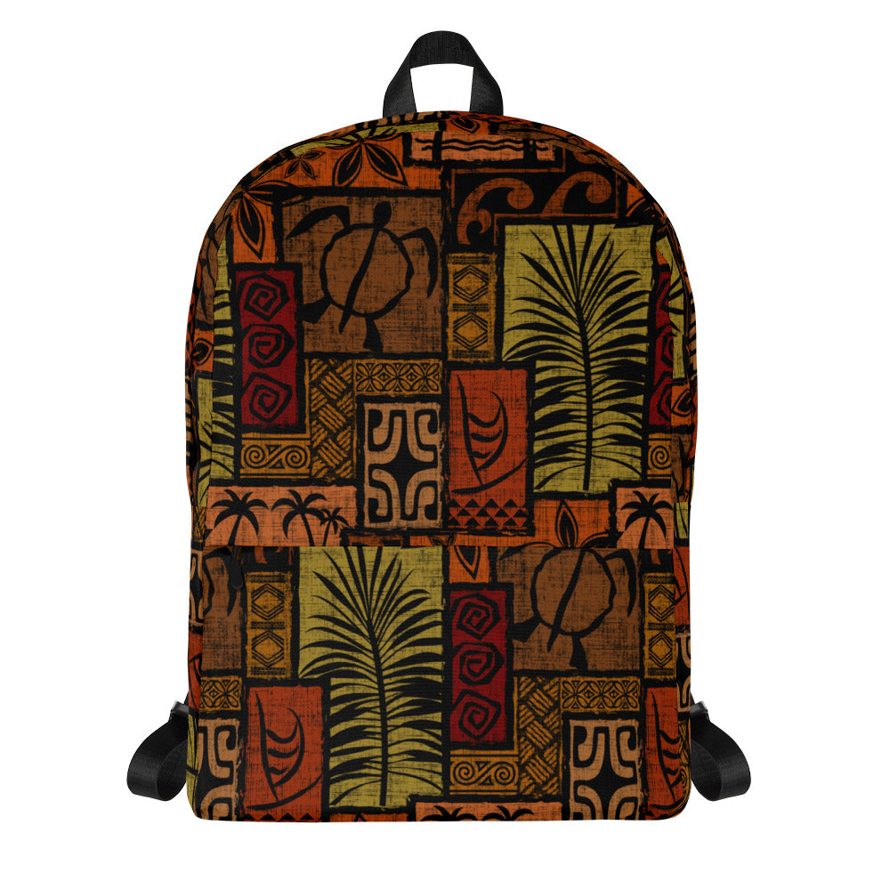Moku Malihini on Black Backpack