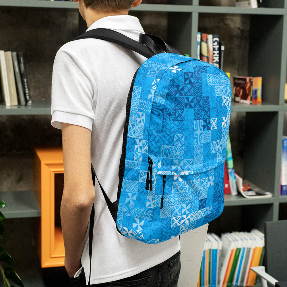 Tapa Tuesday Blue Backpack
