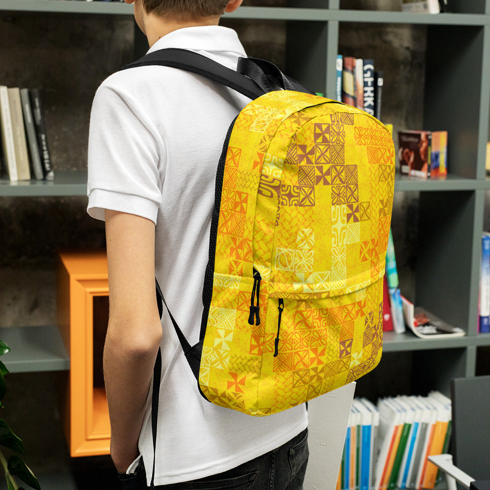 Tapa Tuesday Yellow Backpack