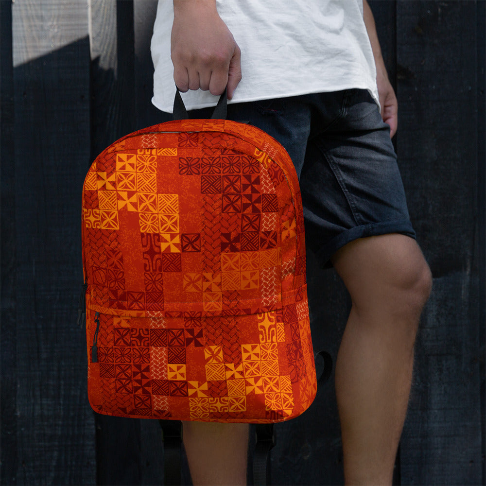 Tapa Tuesday Red Backpack