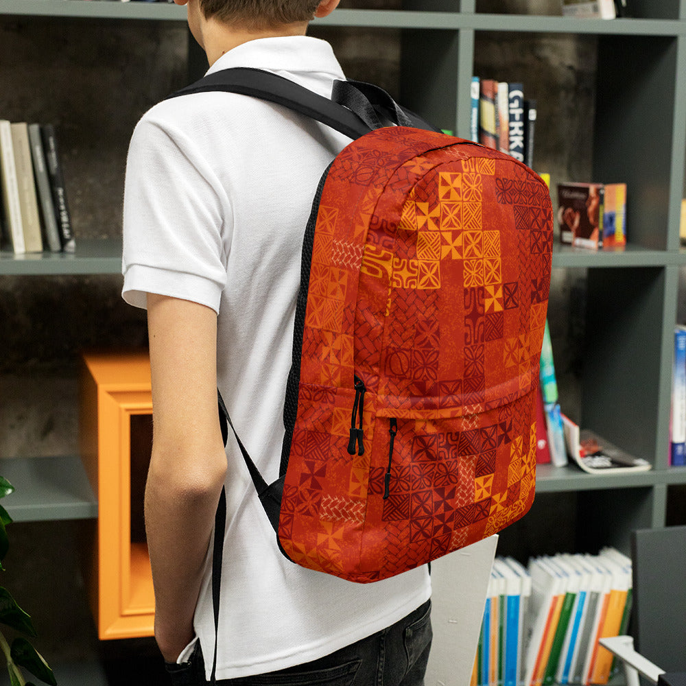 Tapa Tuesday Red Backpack