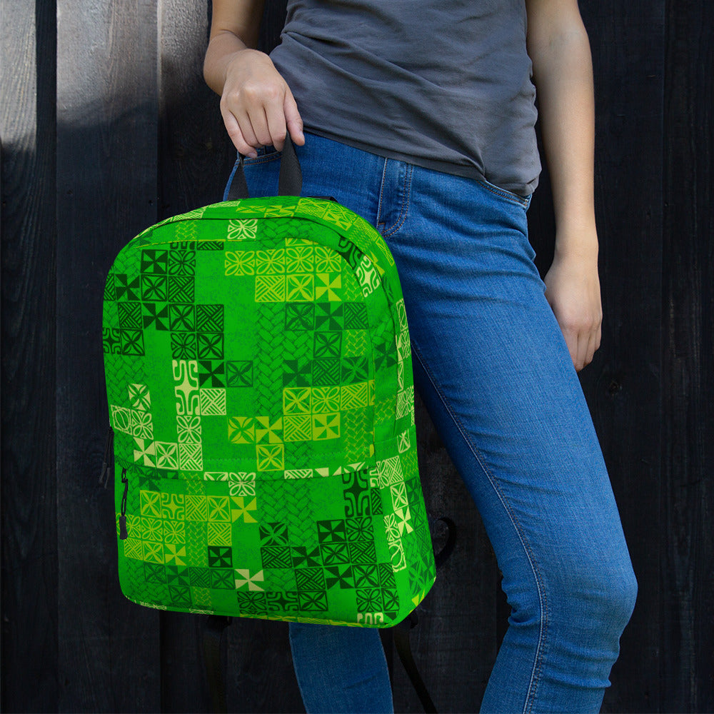 Tapa Tuesday Green Backpack