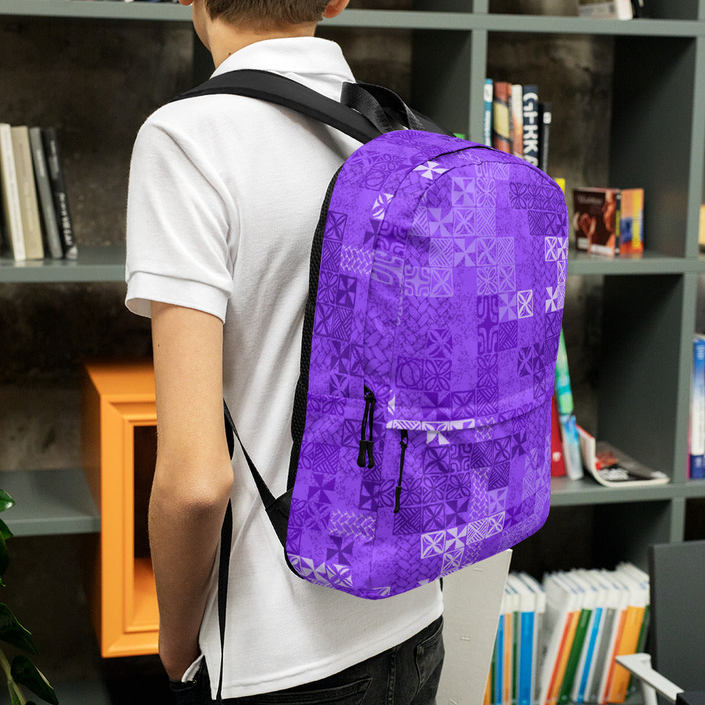 Tapa Tuesday Purple Backpack
