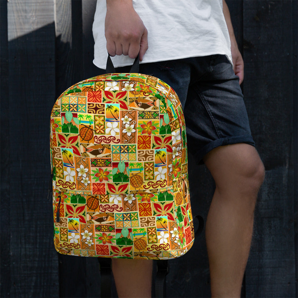 Hawaiian Motif Backpack