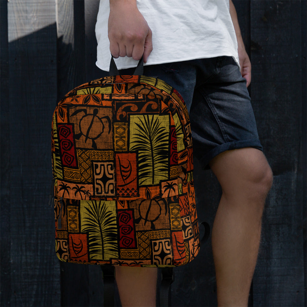 Moku Malihini on Black Backpack