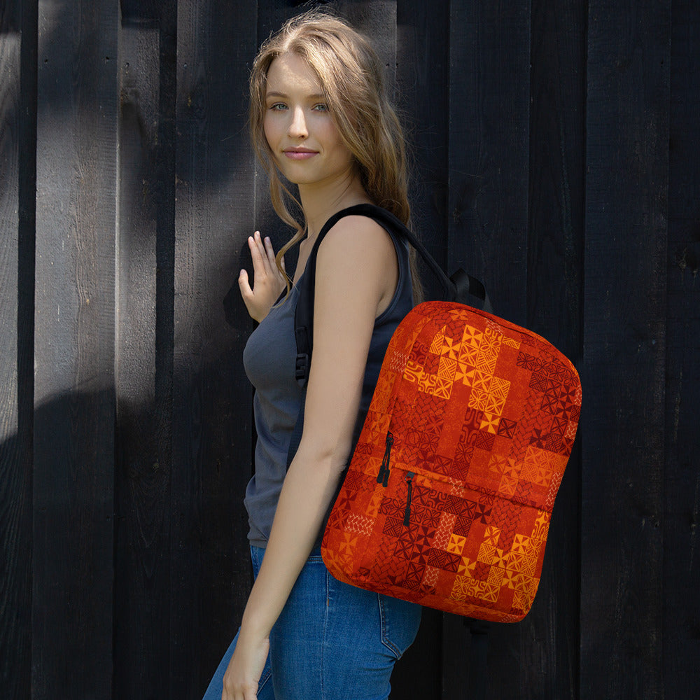 Tapa Tuesday Red Backpack