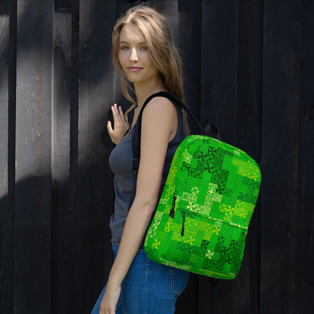Tapa Tuesday Green Backpack