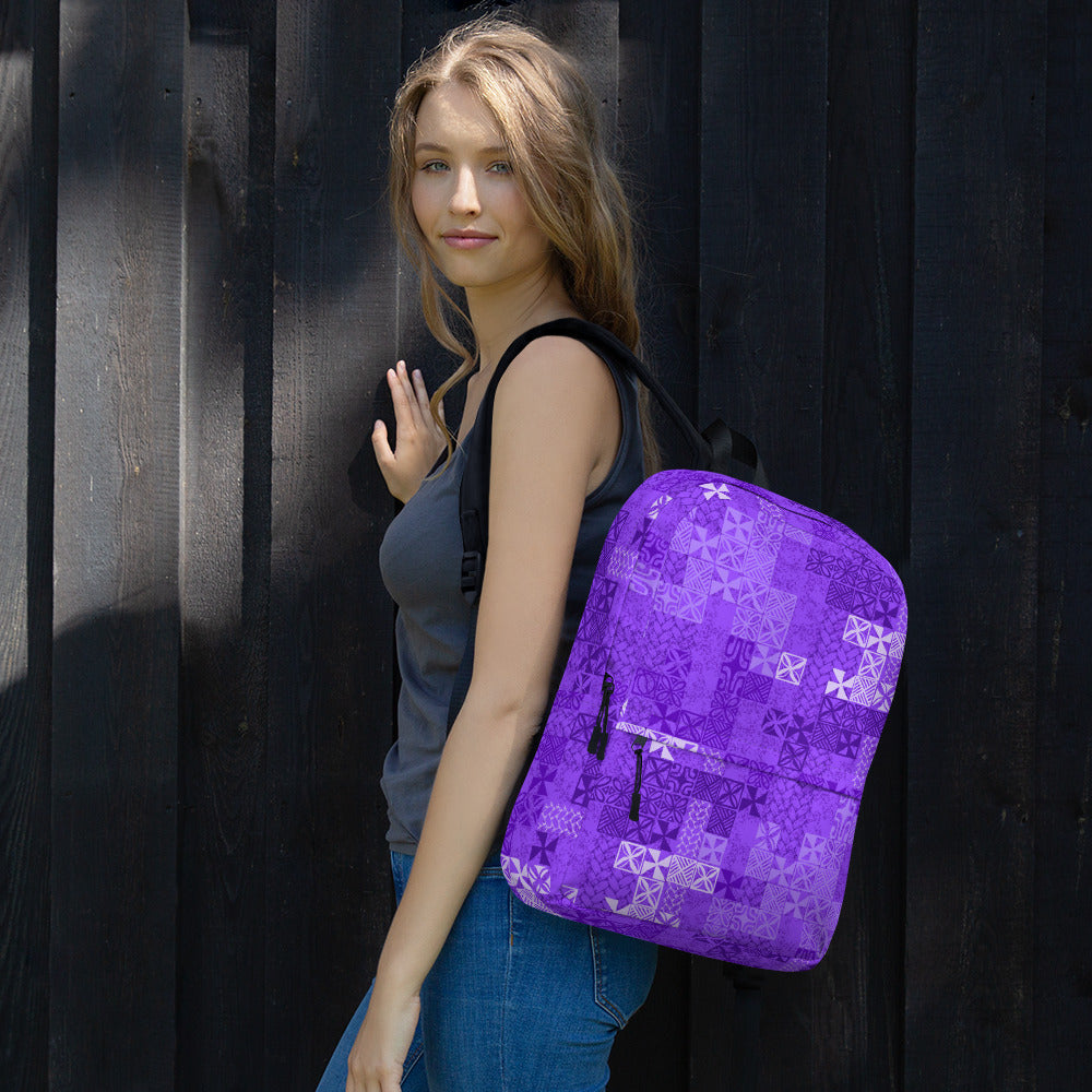 Tapa Tuesday Purple Backpack