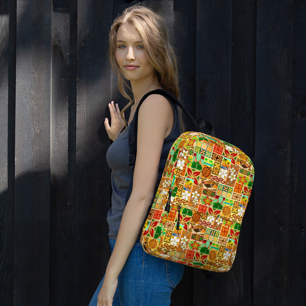 Hawaiian Motif Backpack