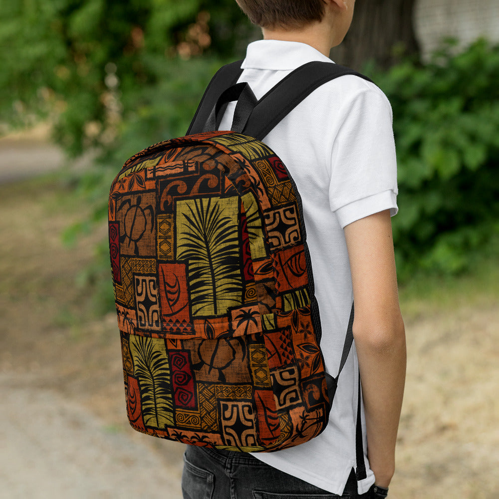 Moku Malihini on Black Backpack