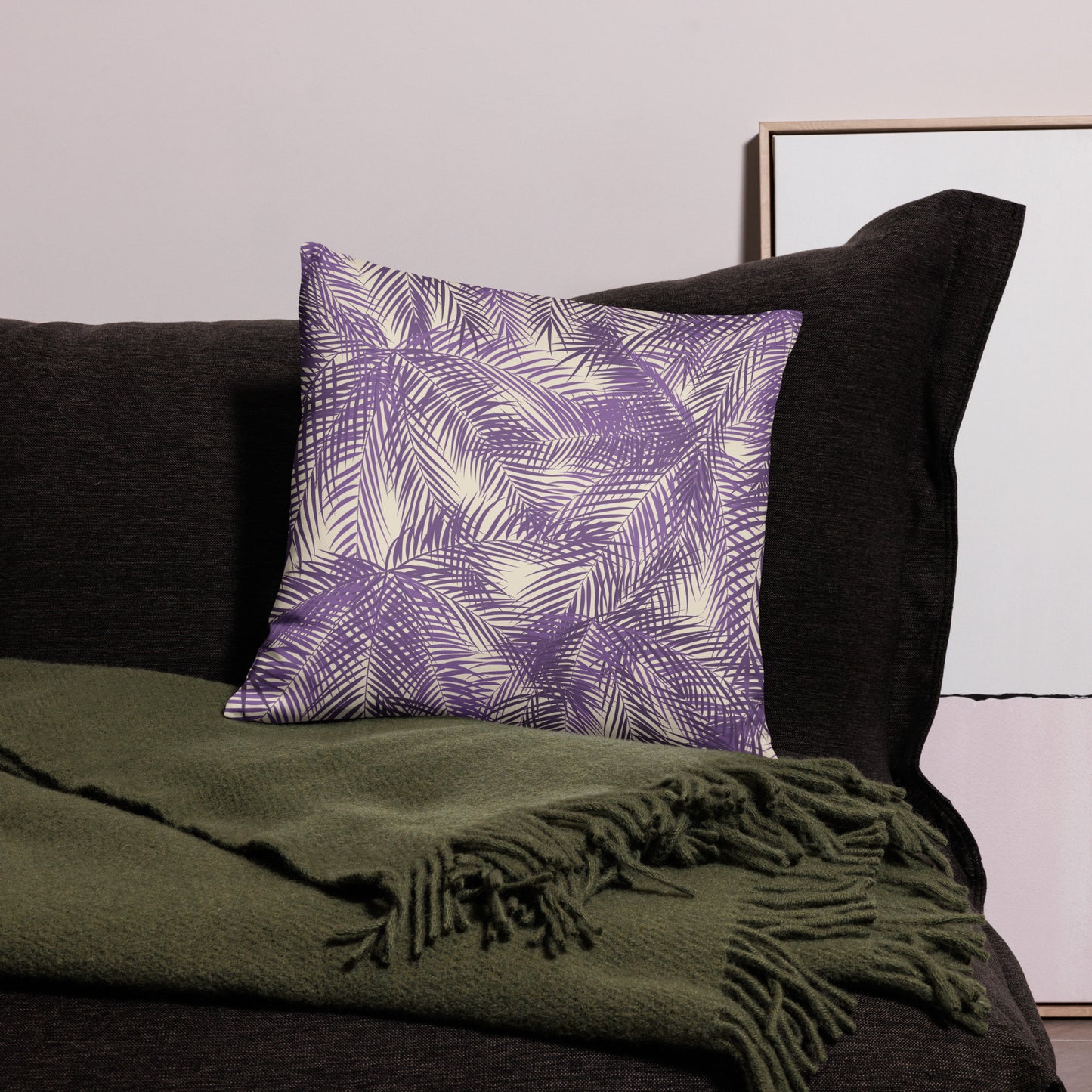 Frond Memories (orchid) Basic Pillow