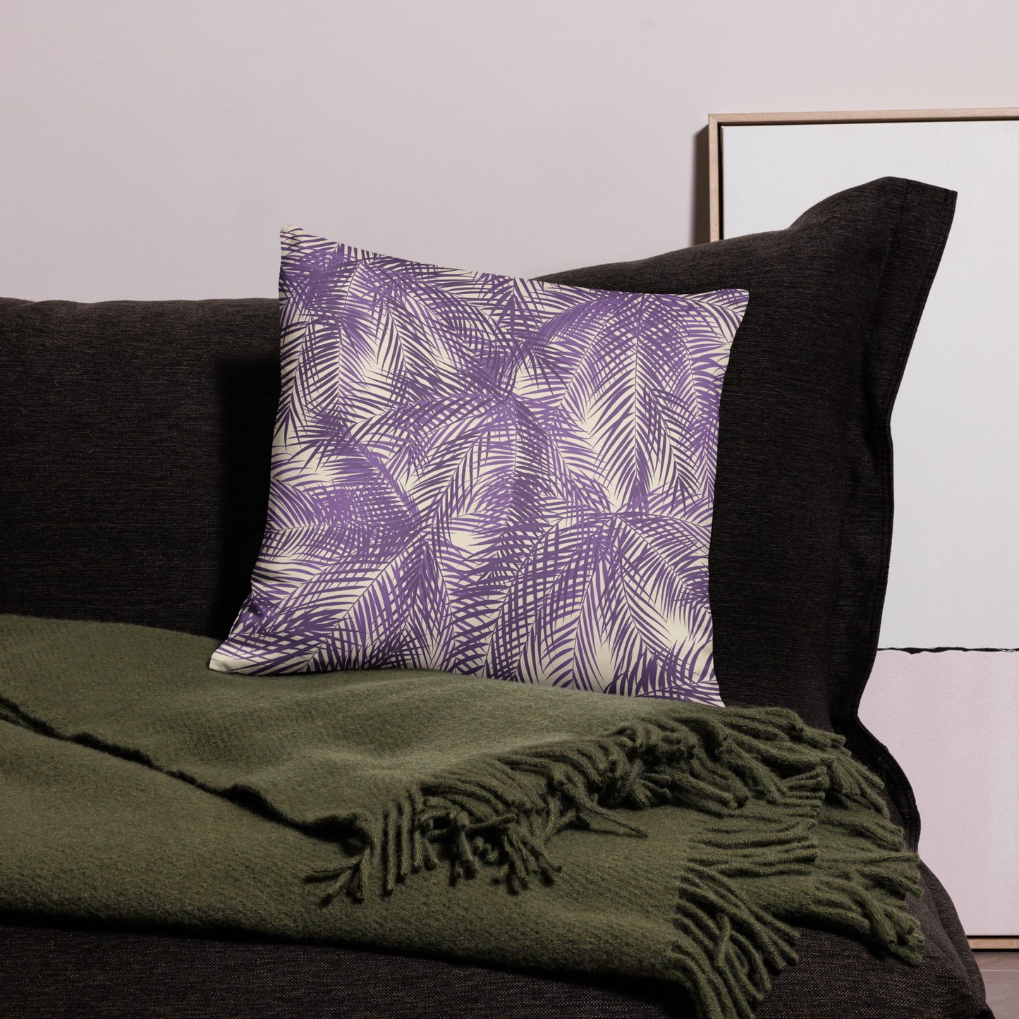 Frond Memories (orchid) Basic Pillow