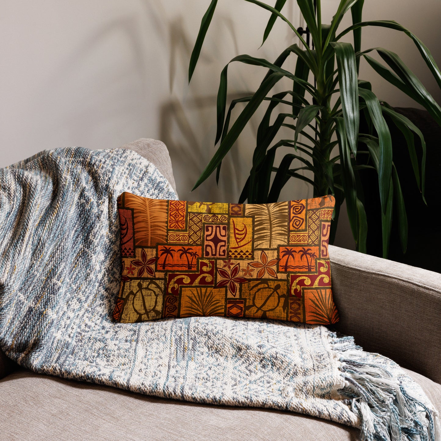 Moku Malihini Pele Sunset Basic Pillow