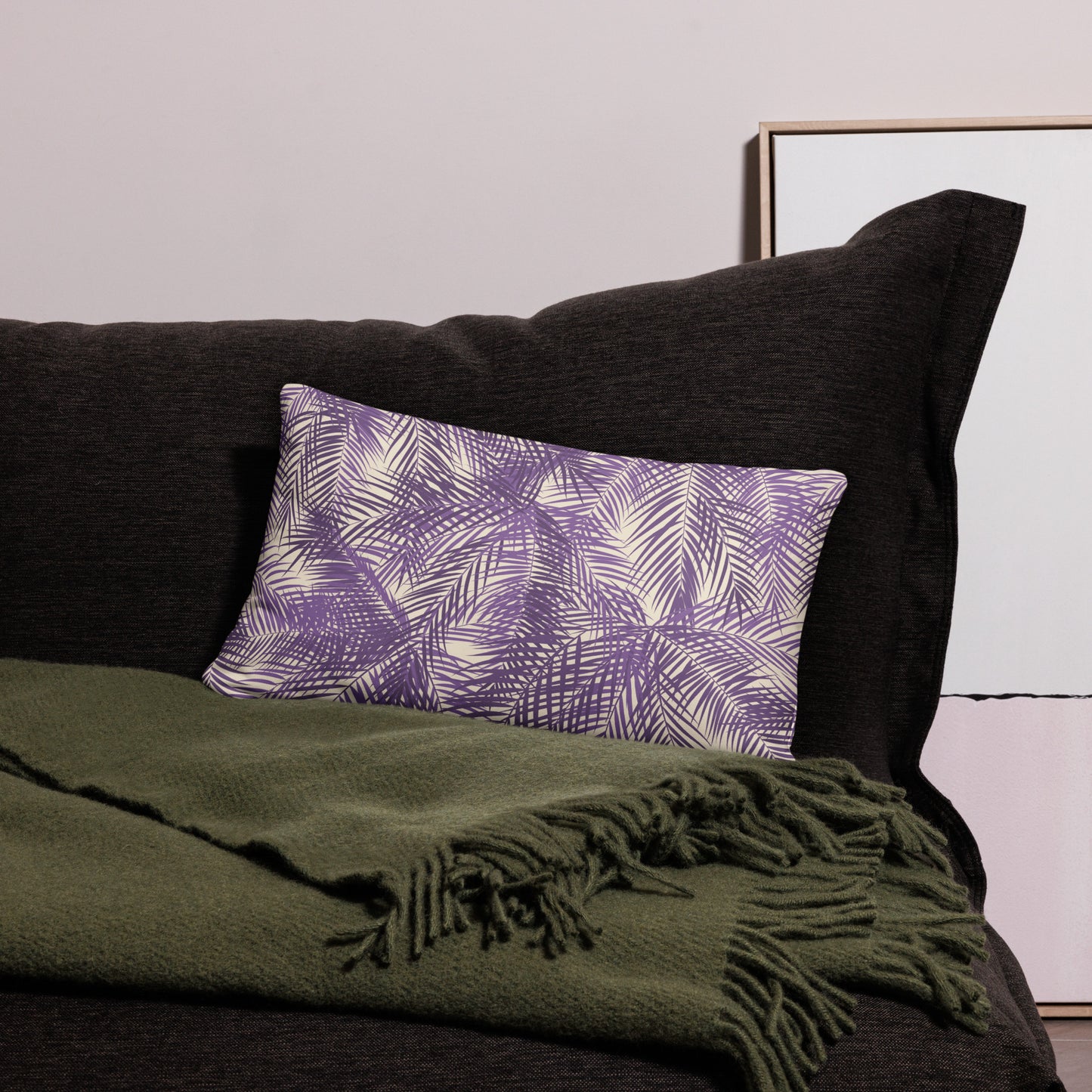 Frond Memories (orchid) Basic Pillow