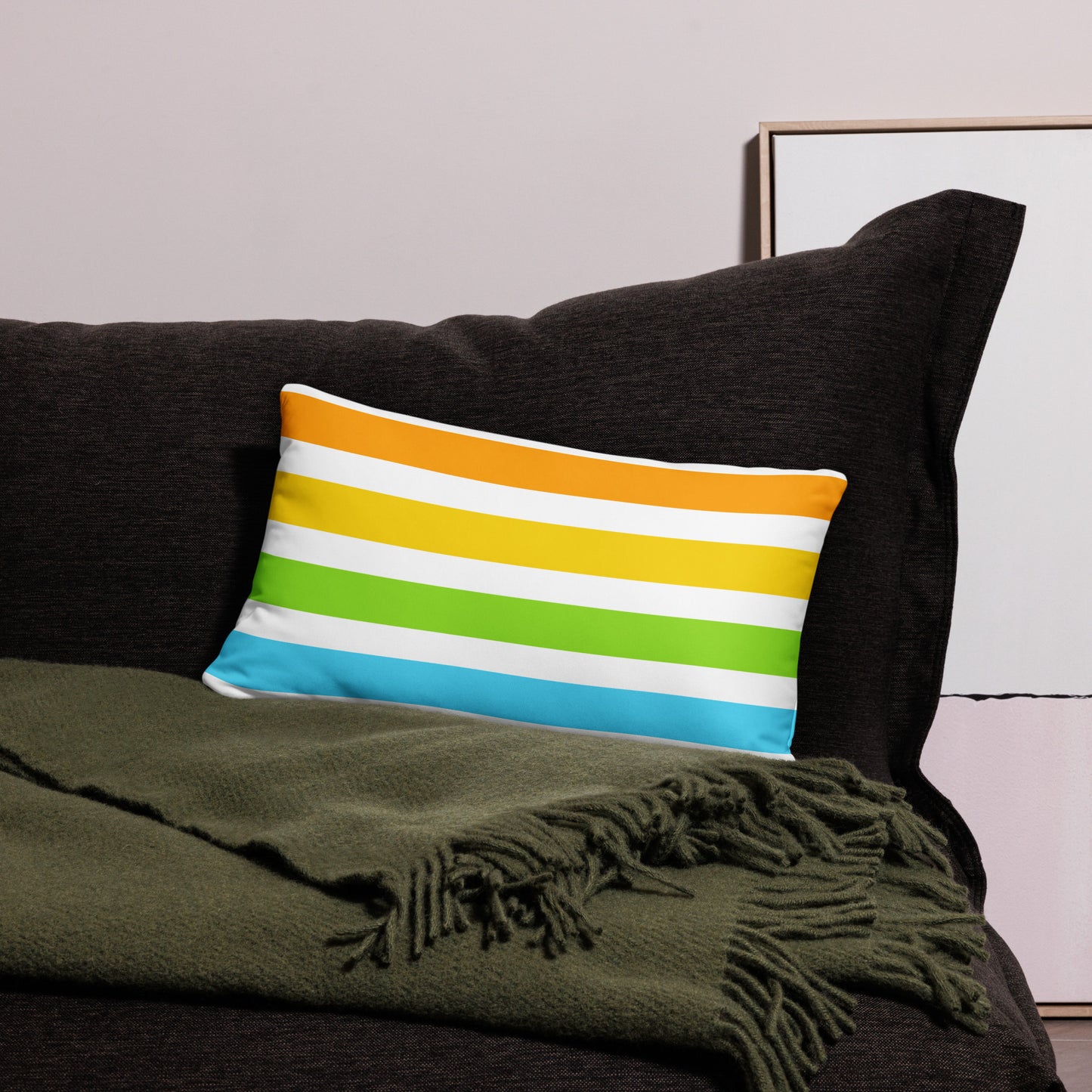 Tropic Beach Stripe Basic Pillow