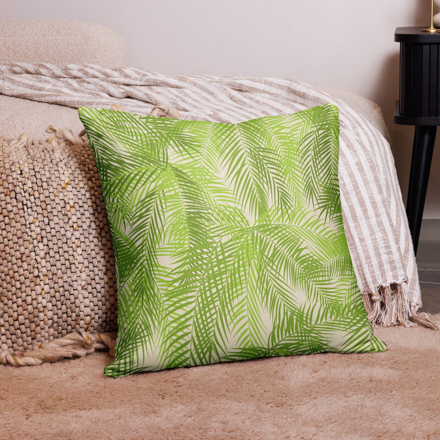 Frond Memories (lime) Basic Pillow