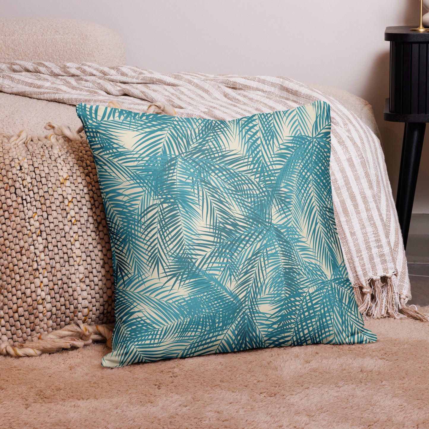 Frond Memories (lagoon) Basic Pillow
