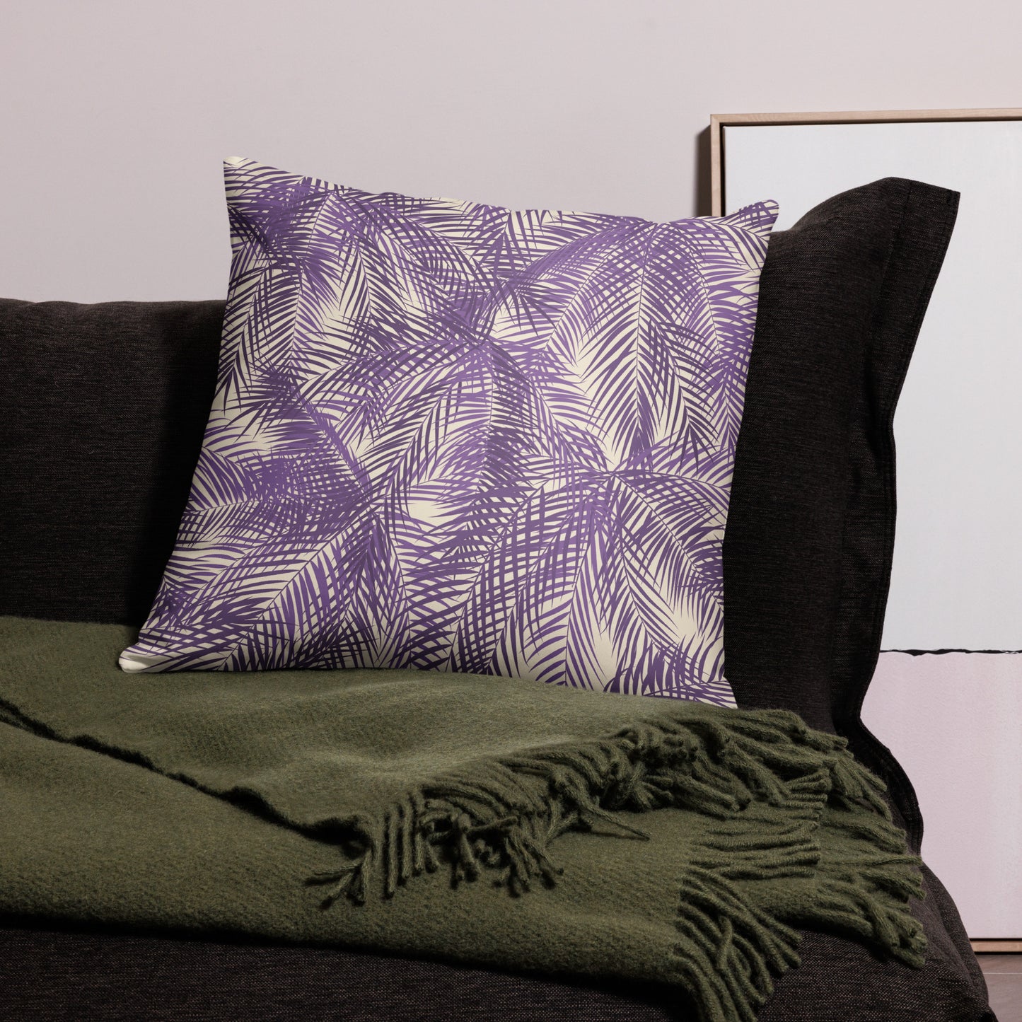 Frond Memories (orchid) Basic Pillow