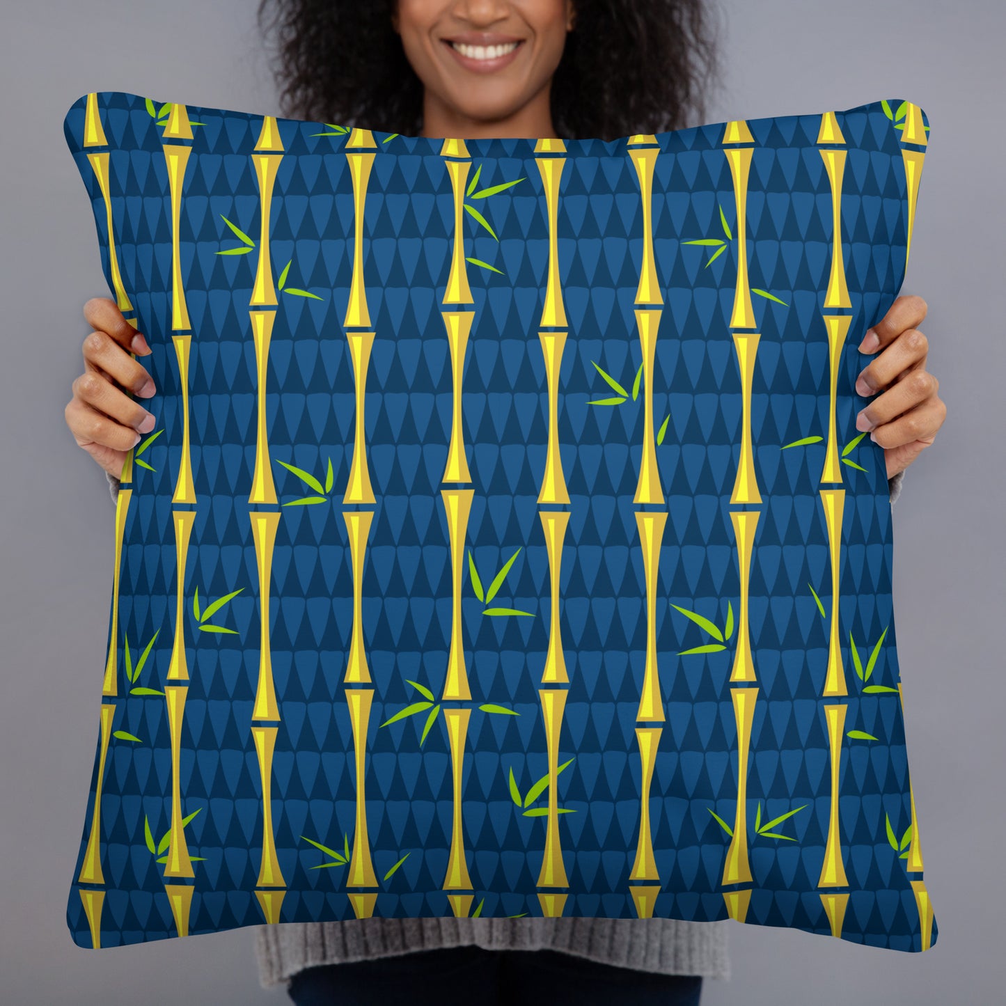 Bamboo Moderne Midnight Basic Pillow