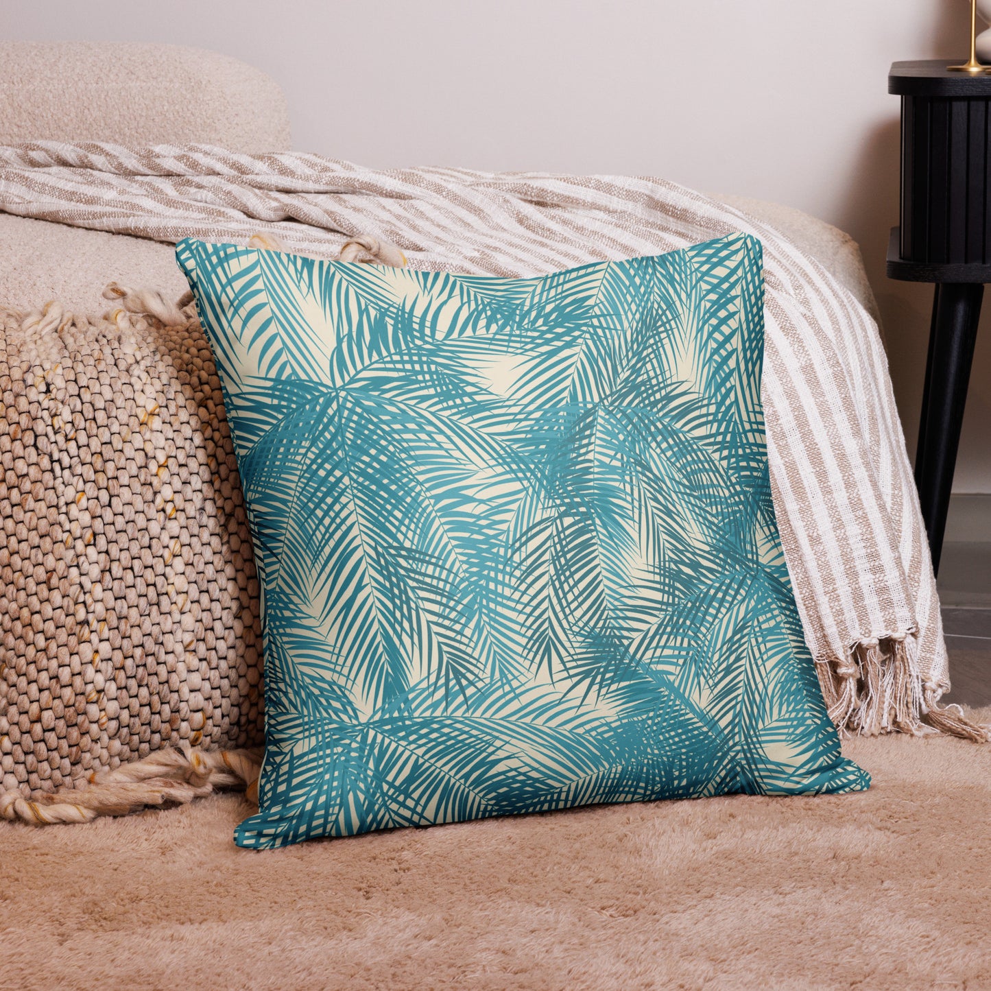 Frond Memories (lagoon) Basic Pillow