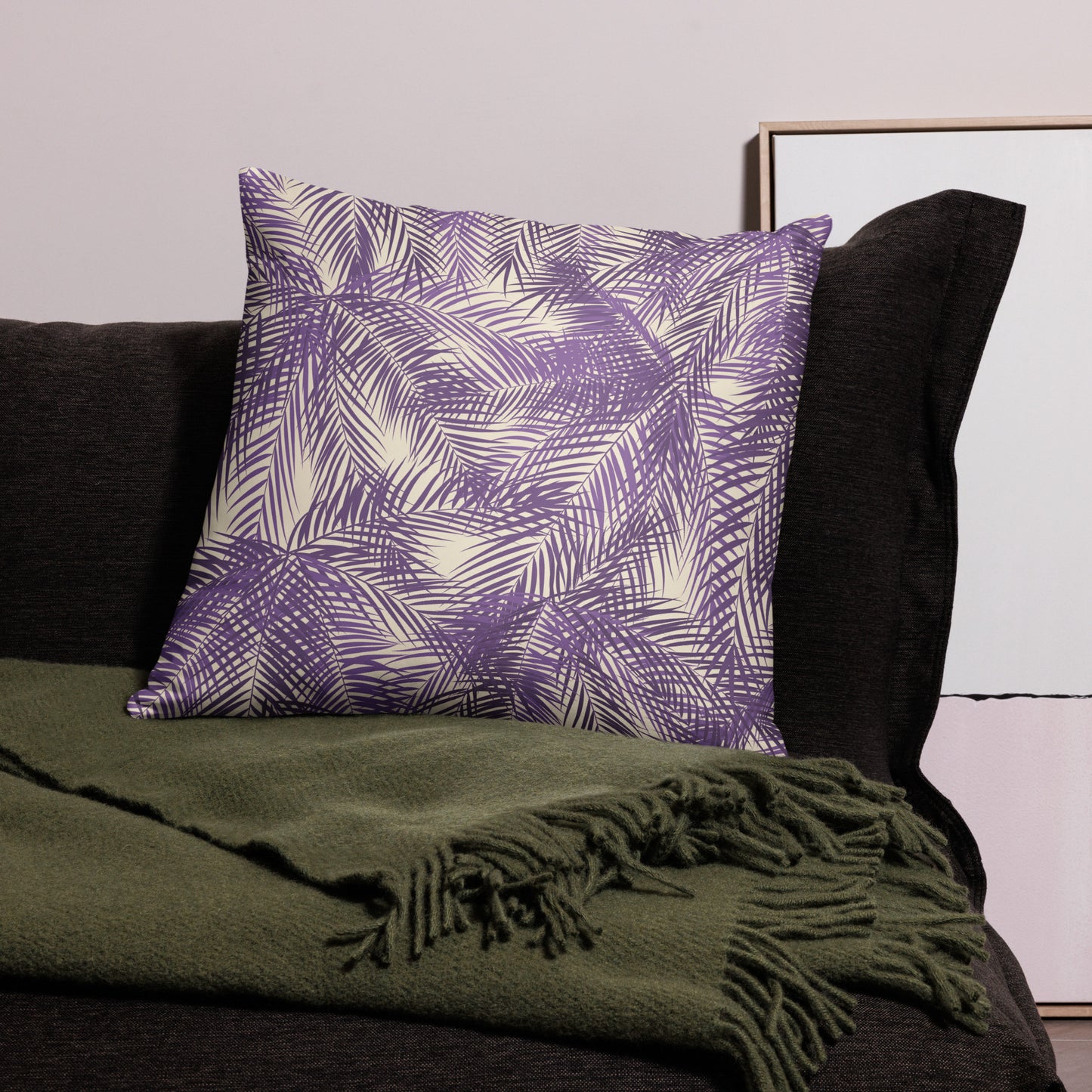 Frond Memories (orchid) Basic Pillow
