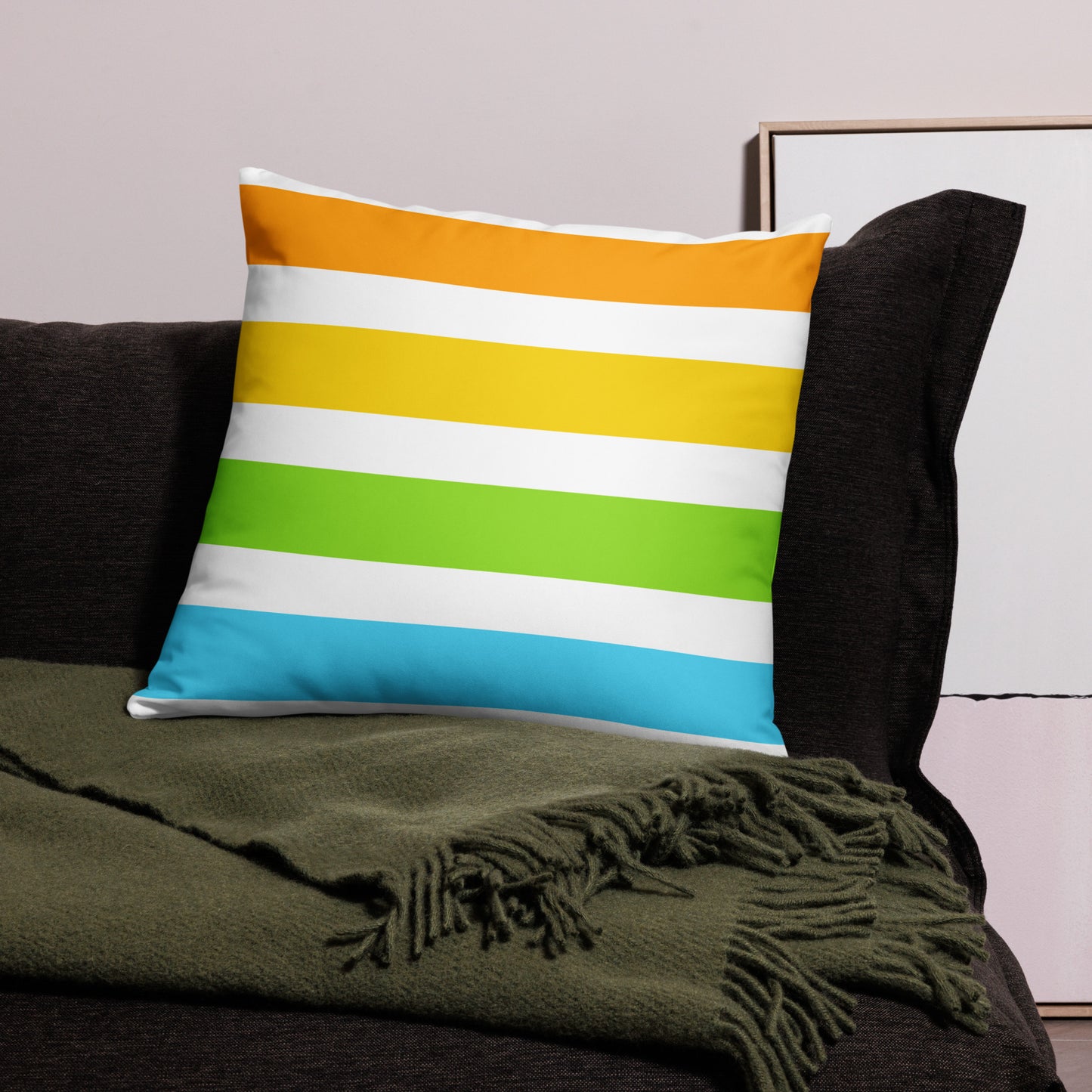 Tropic Beach Stripe Basic Pillow
