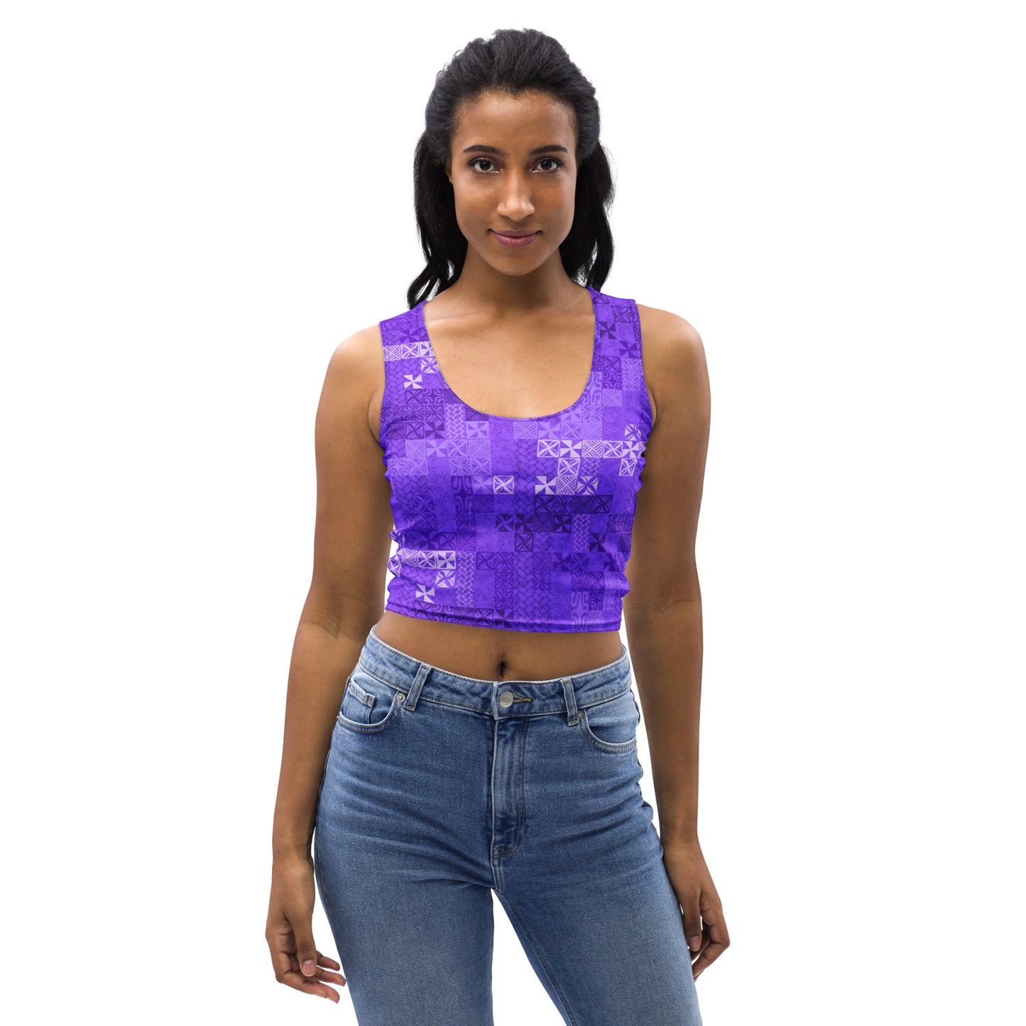 Tapa Tuesday Purple Crop Top