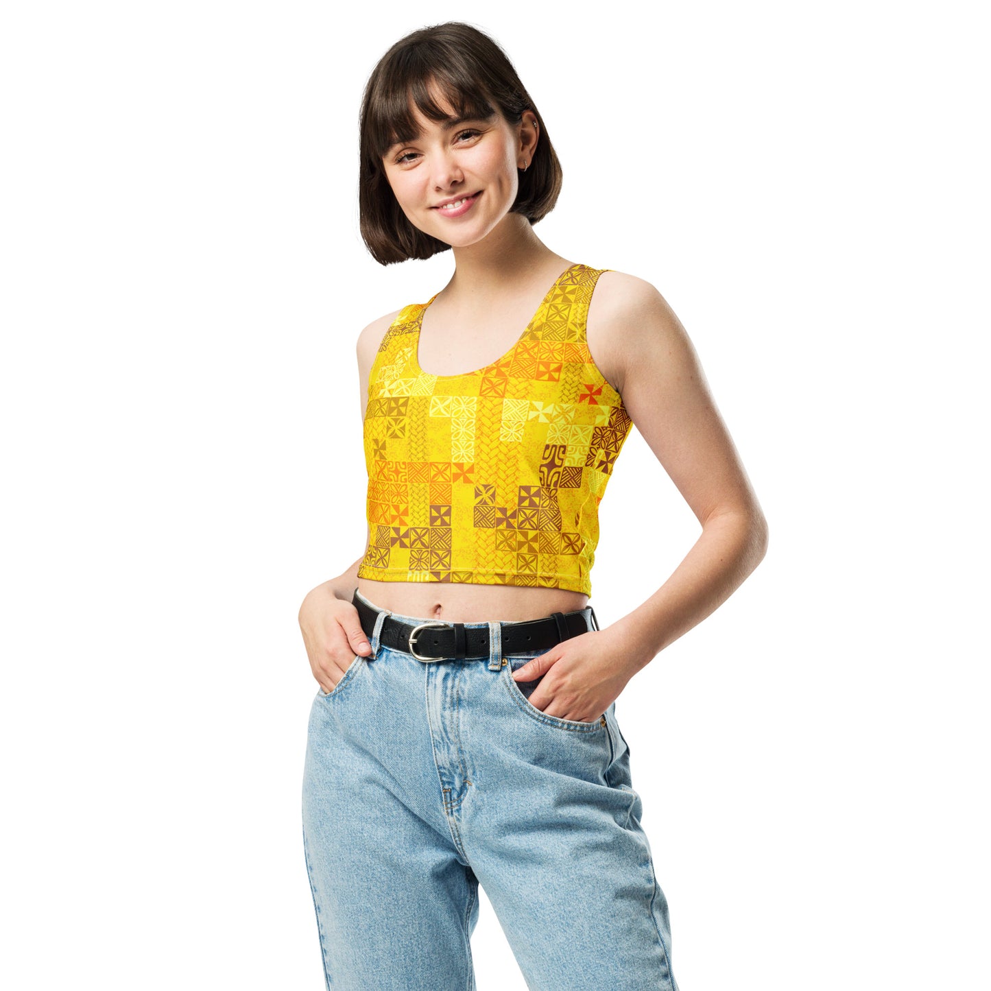 Tapa Tuesday Yellow Crop Top